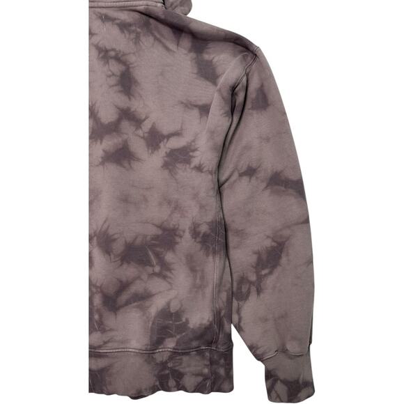 Tna Aritzia Hoodie Womens 2 Medium Gray Tie Dye Pullover Kangaroo Pocket Fleece - Picture 10 of 15